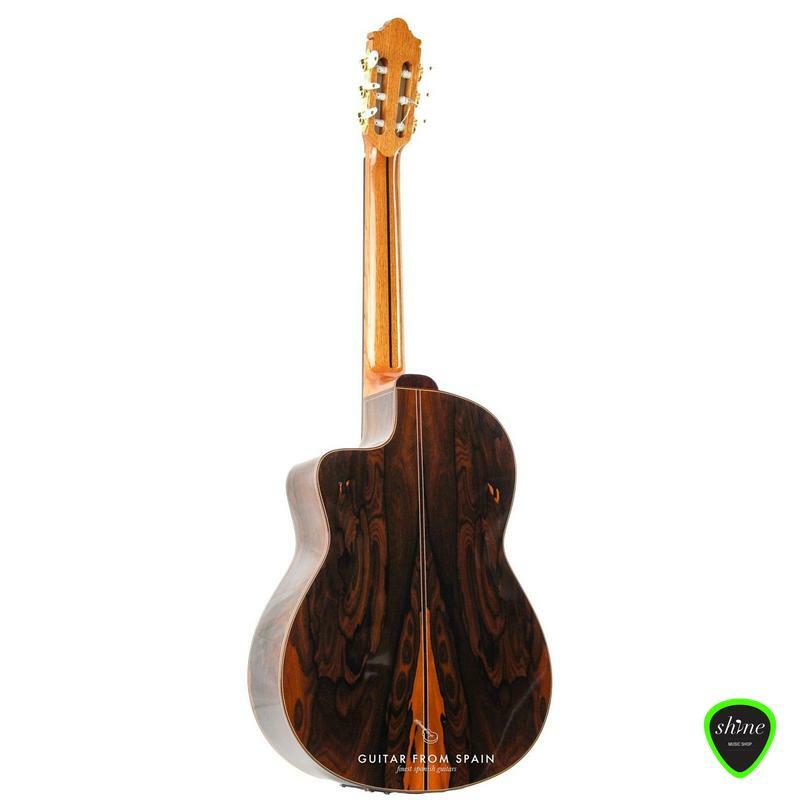 Camps Cut Eco Electro Spanish Guitar Side Left View 2