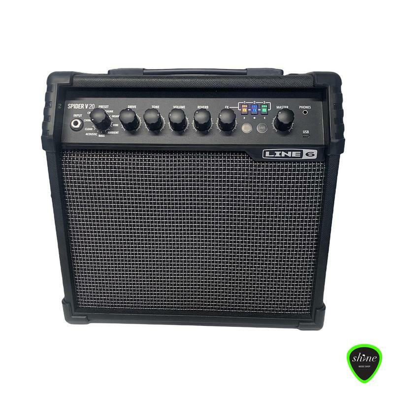 Line 6 Spider V 20 Guitar Amplifier Side Left View 2